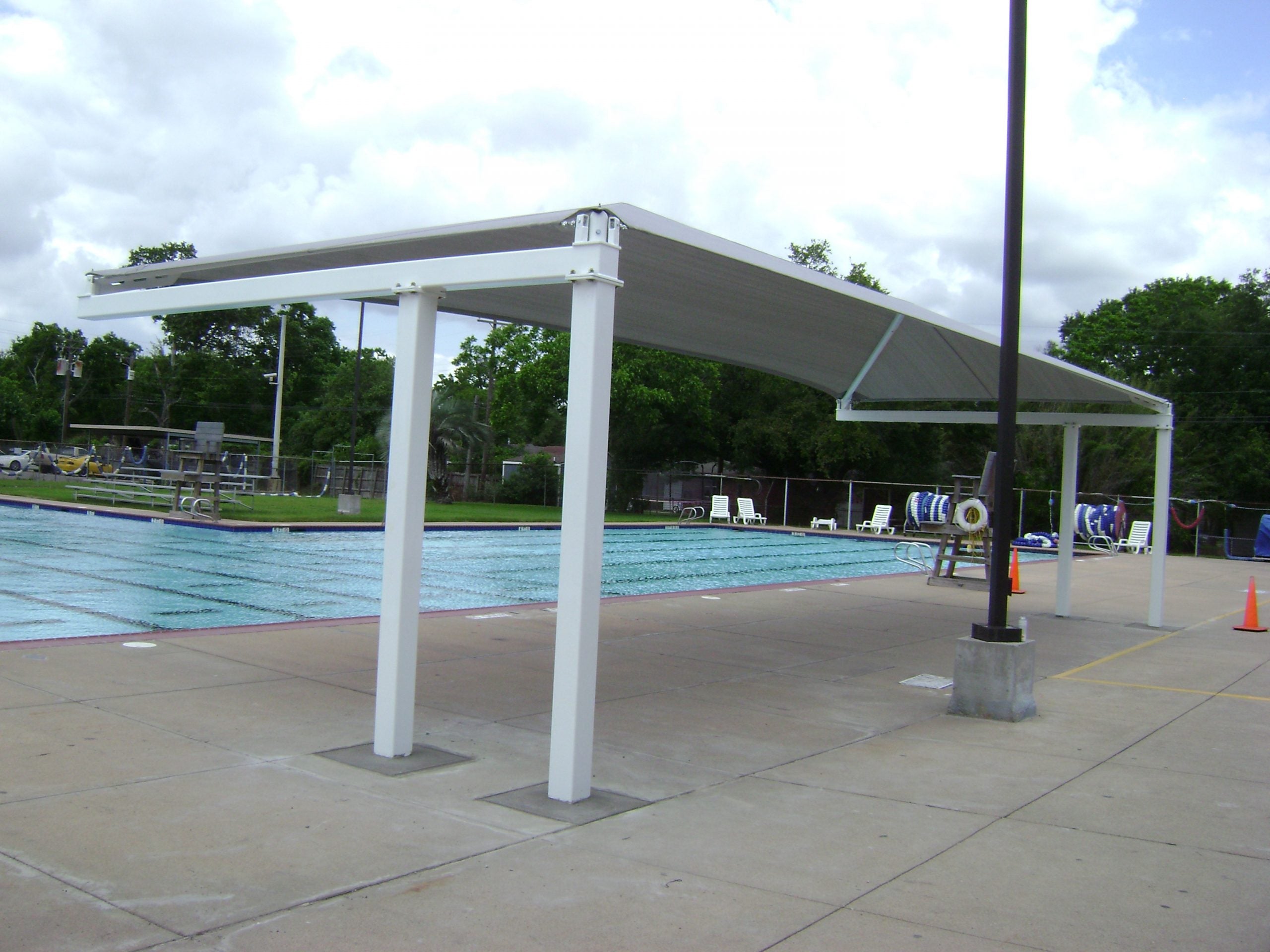 Semi Cantilever Hip Shade Structure
