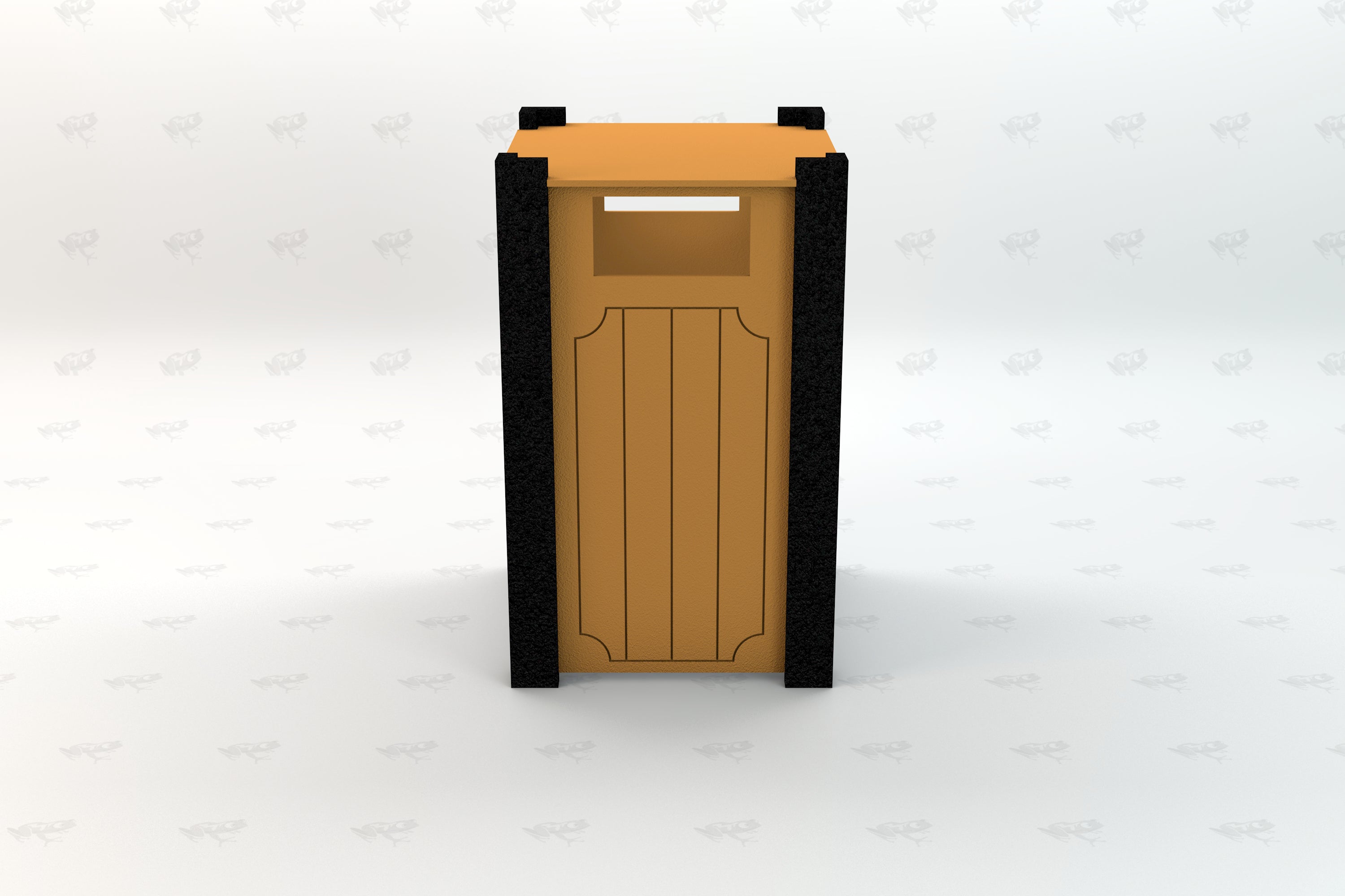 Ridgeview Recycled Plastic Trash Receptacle