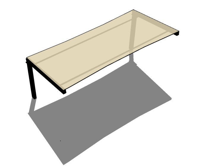 Full Cantilever with Single Slope Roof Shade Structure