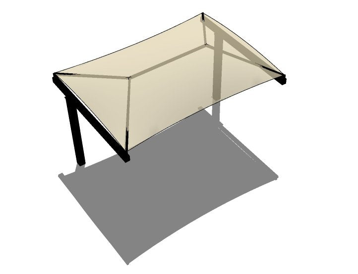 Offset Cantilever Hip Shade Structure