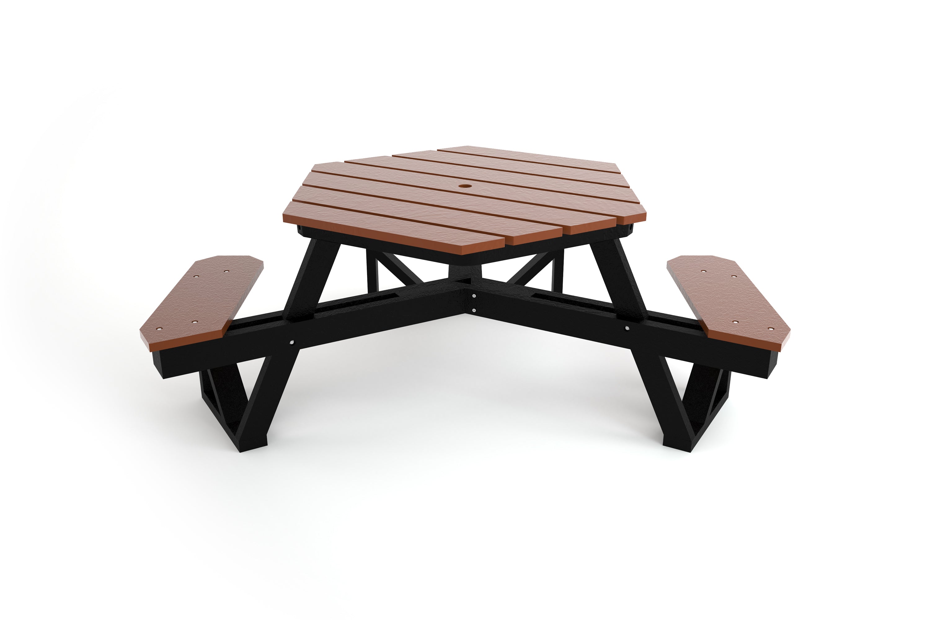 Hex Recycled Plastic Picnic Table | WillyGoat Playgrounds