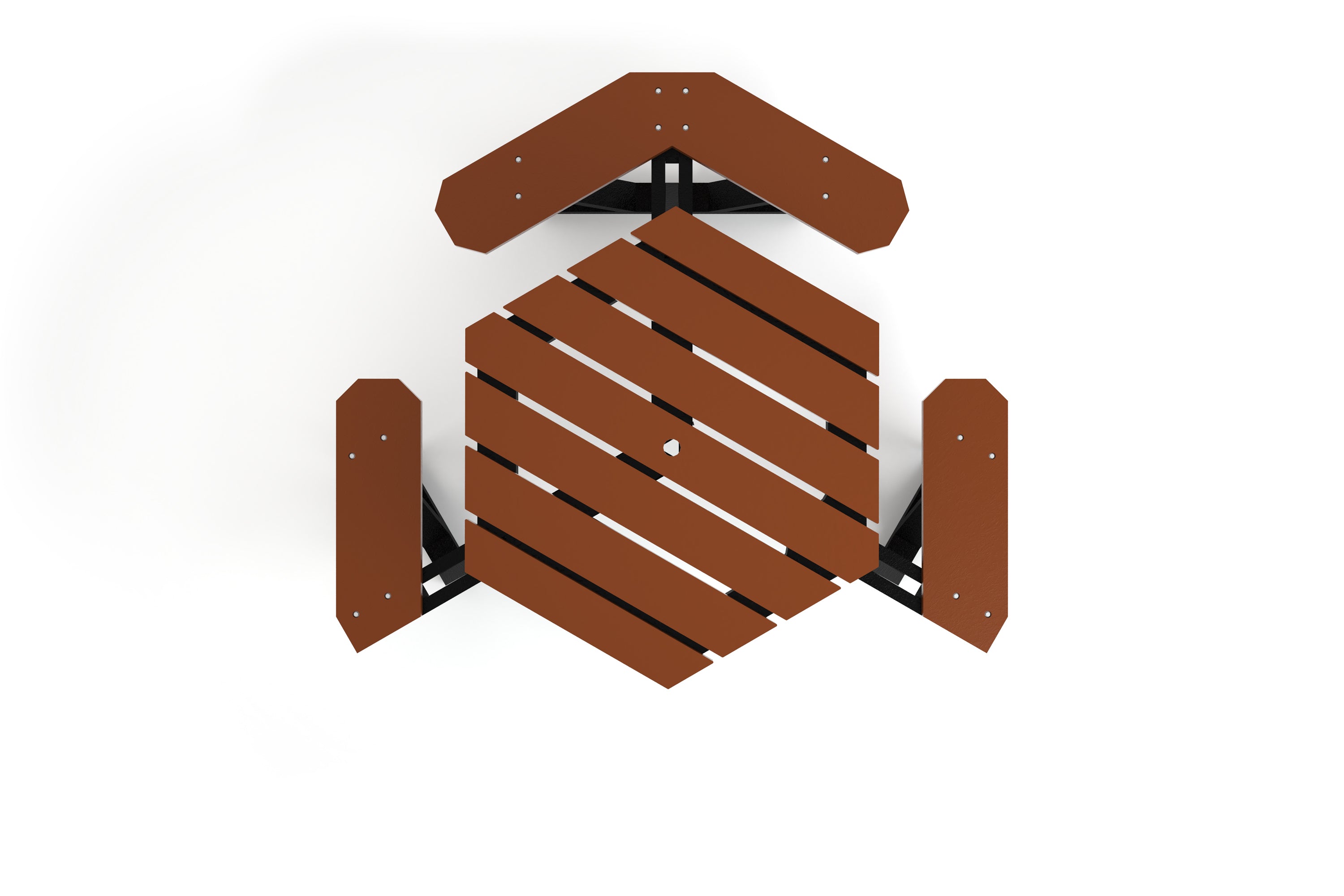 Hex Recycled Plastic Picnic Table | WillyGoat Playgrounds