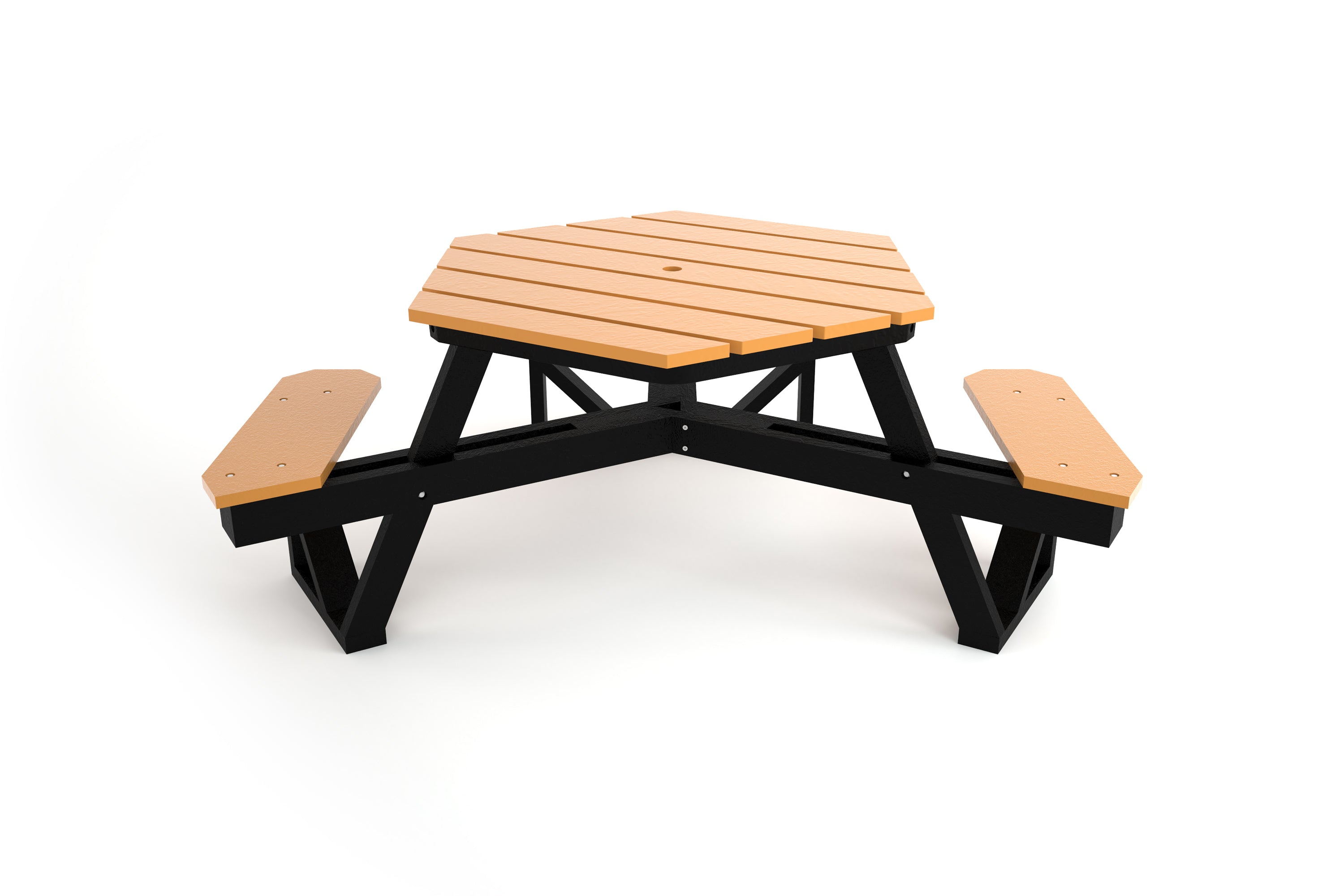 Hex Recycled Plastic Picnic Table