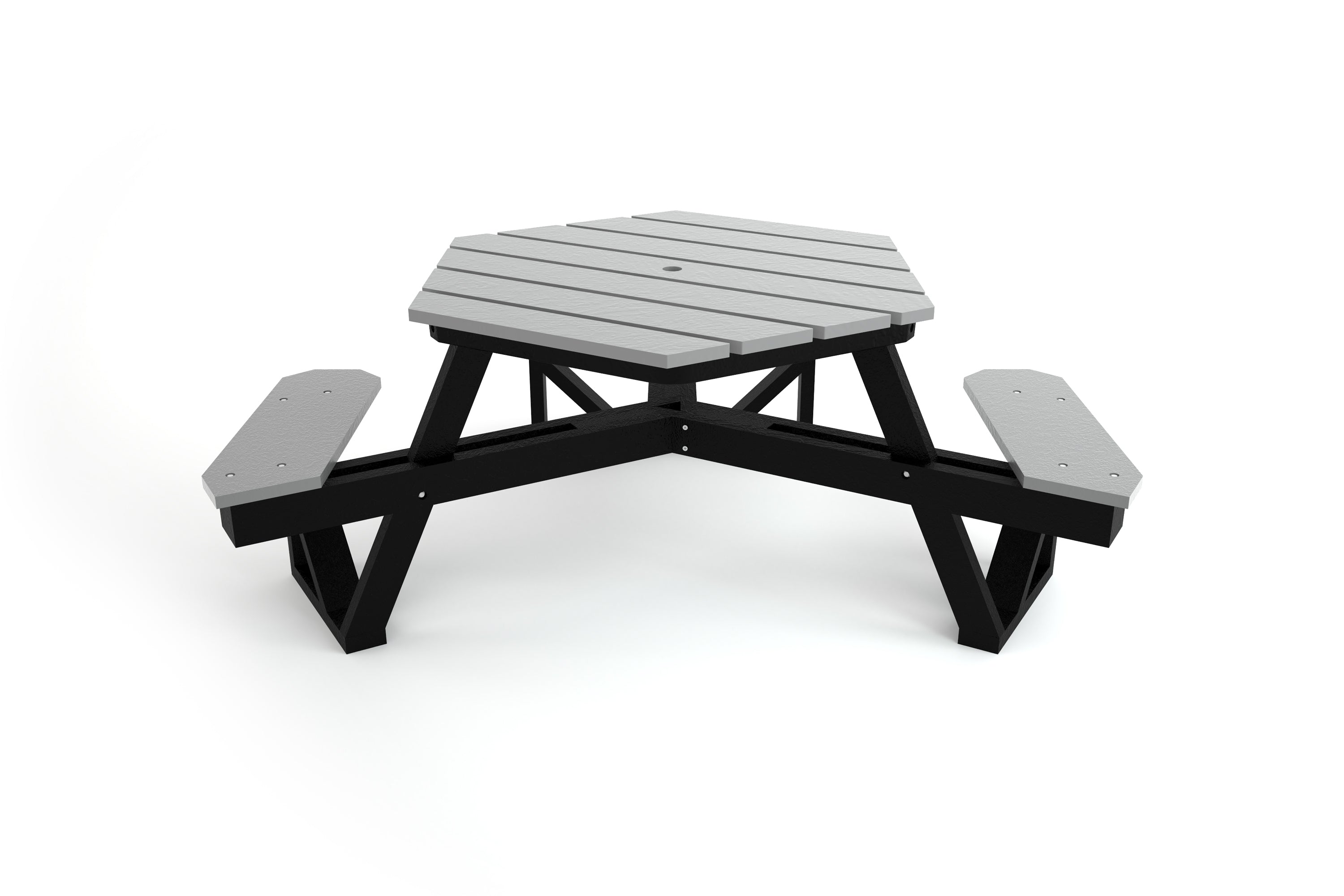 Hex Recycled Plastic Picnic Table | WillyGoat Playgrounds