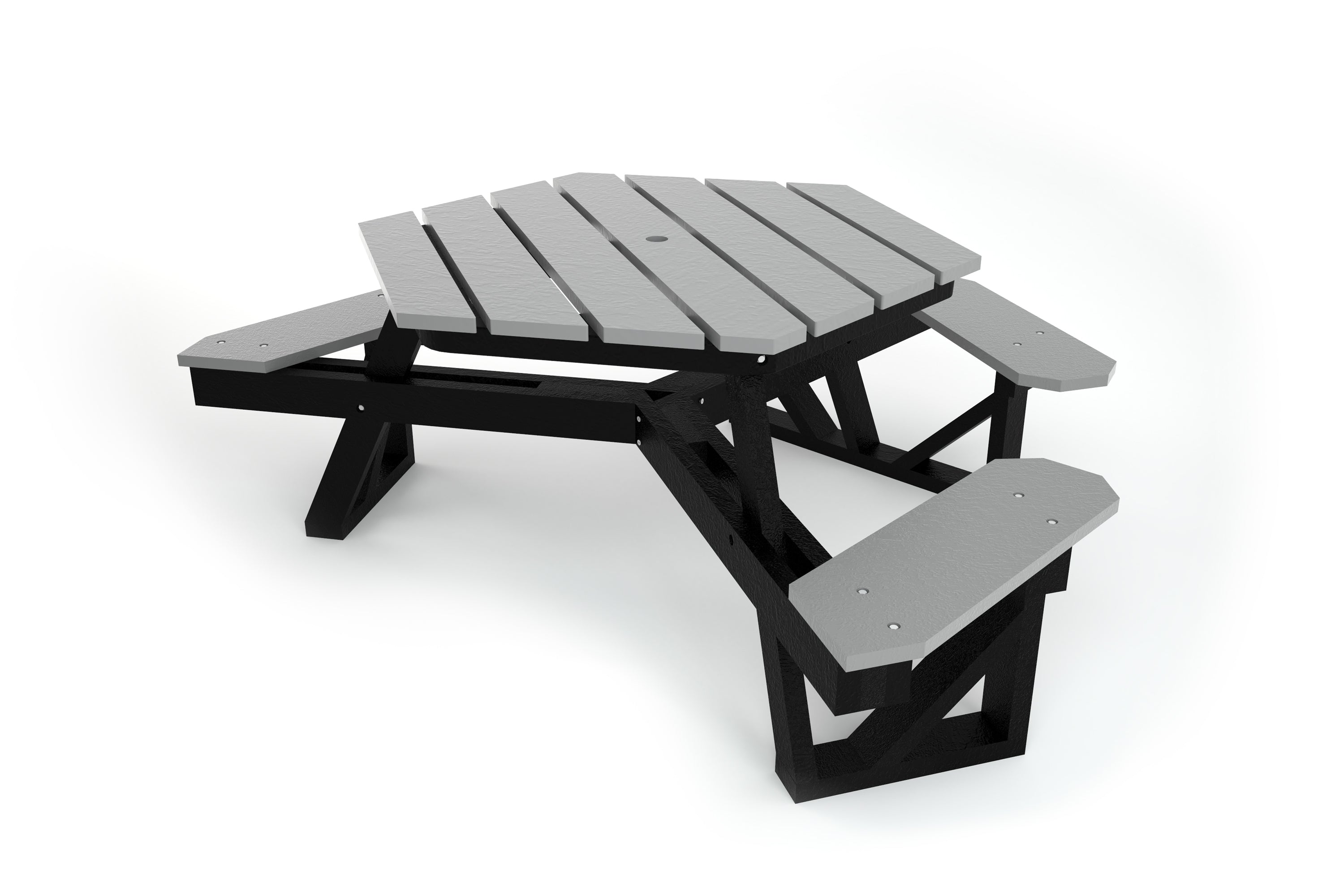 Hex Recycled Plastic Picnic Table