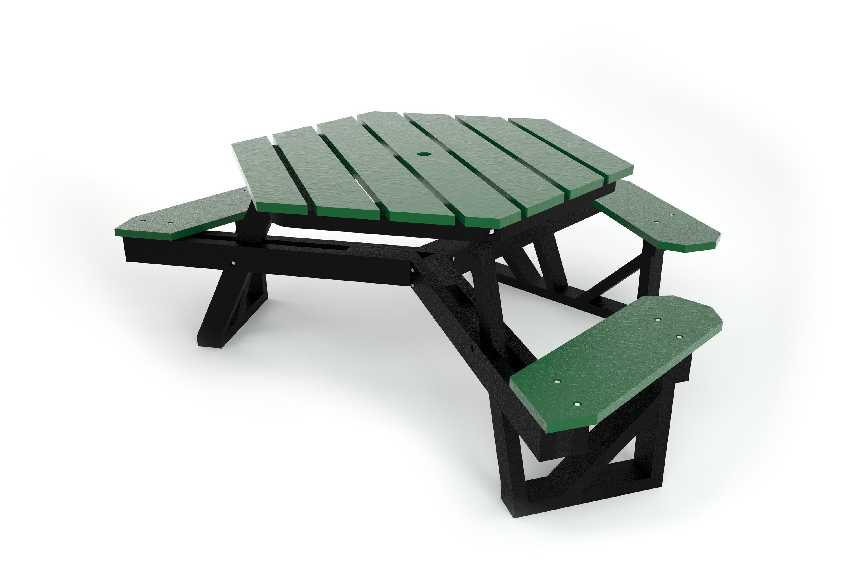 Hex Recycled Plastic Picnic Table | WillyGoat Playgrounds