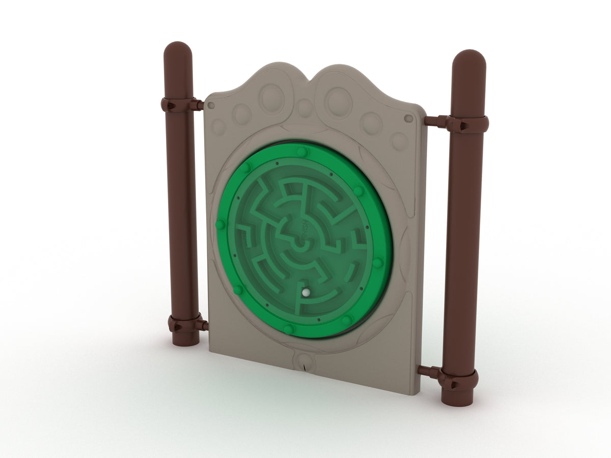 Freestanding Ball Maze Panel with Posts