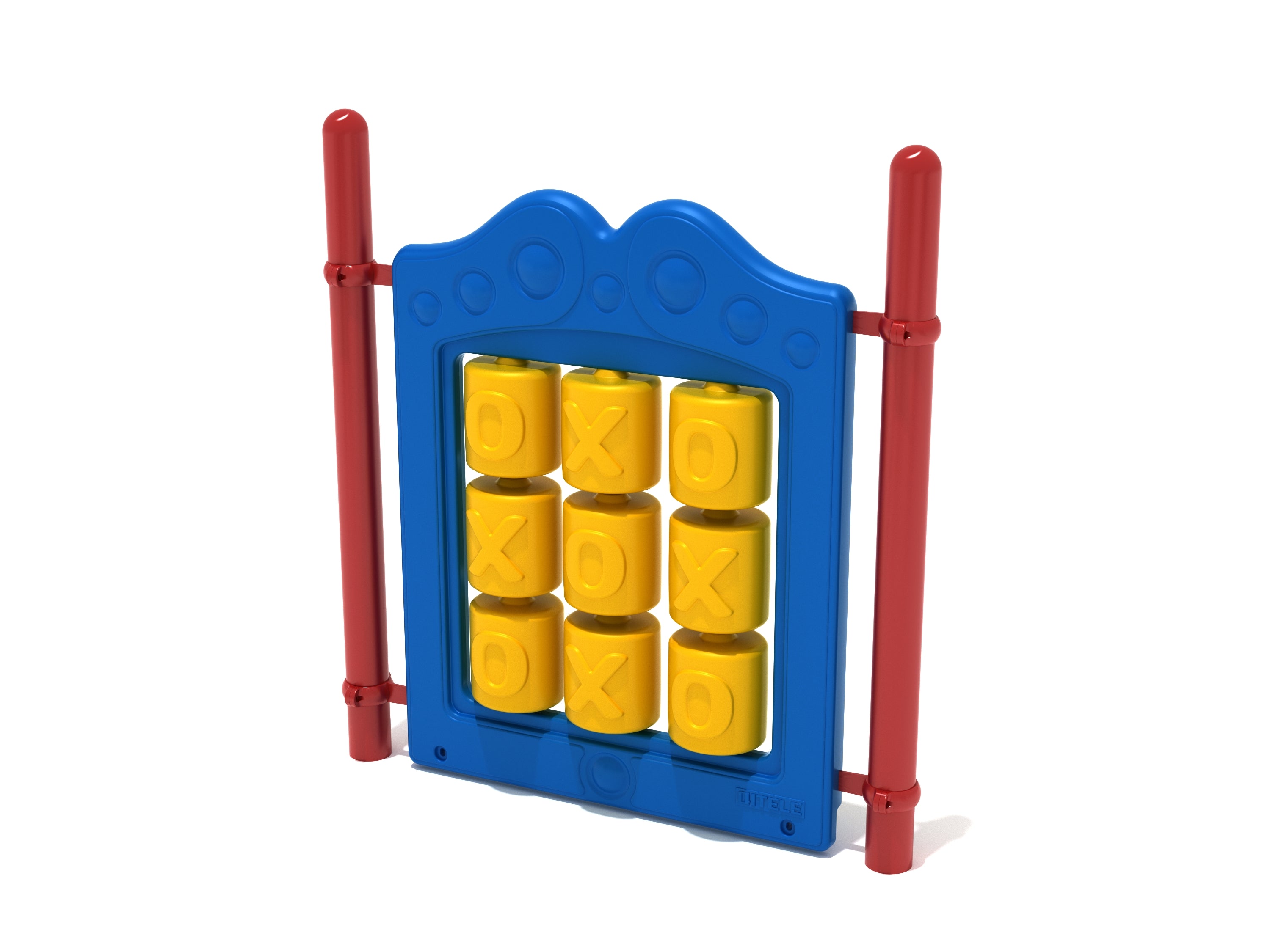 Tic Tac Toe Panel Stand Alone Play Panel in Primary Color