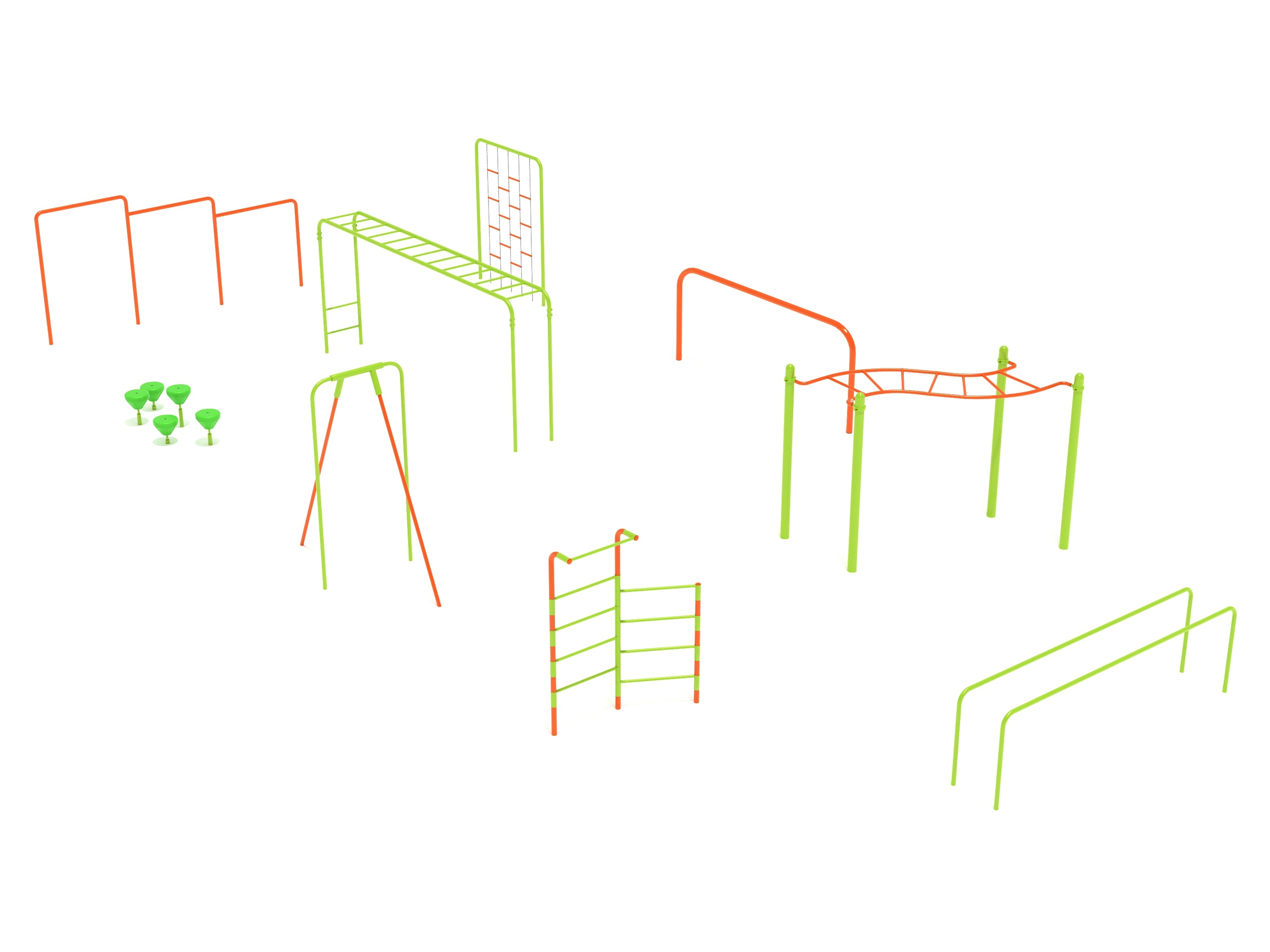 9 Piece Advanced Kids Gym Course