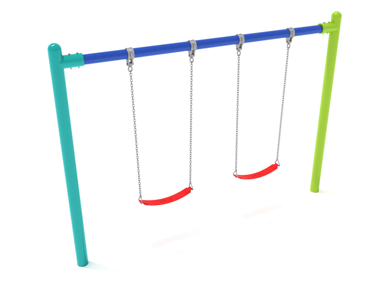 8 Feet High Elite 5 Inch Single Post Swing