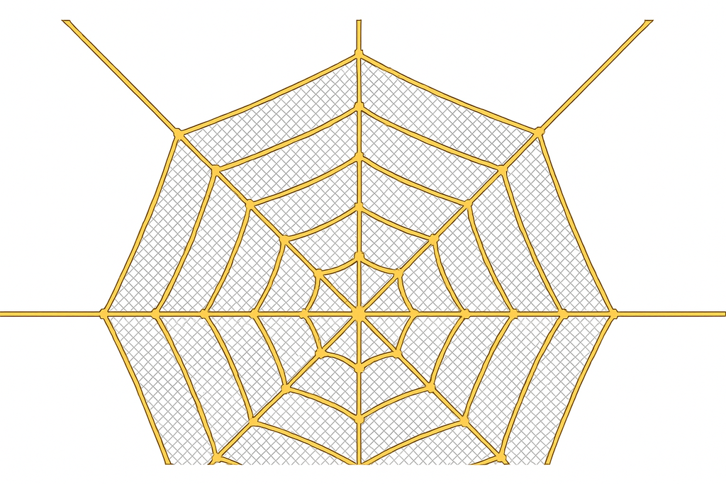 Web Rope Spider Web Net | WillyGoat Playgrounds