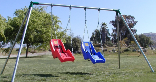 Standard 8 Foot High ADA Swing Set | WillyGoat Playgrounds