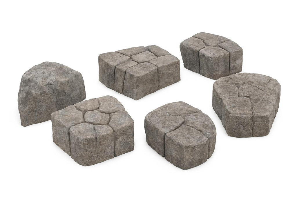Rubber Hop Rocks Hop Rocks Steppers - Set of 6 | WillyGoat Playgrounds