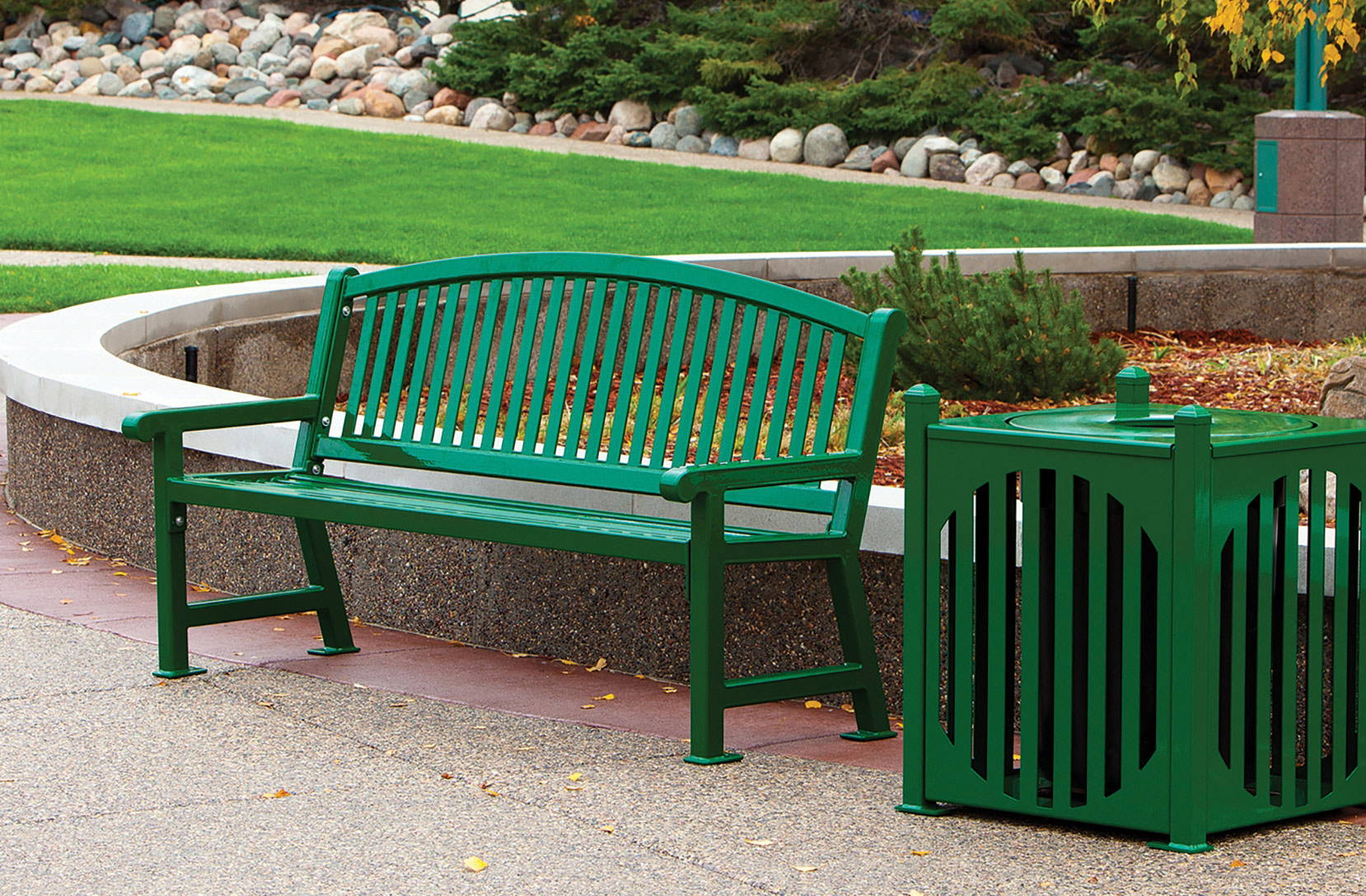 Beautiful Park Furniture, Park Benches, Trash Cans & Trash Receptacles, & Picnic Tables for Parks & Schools