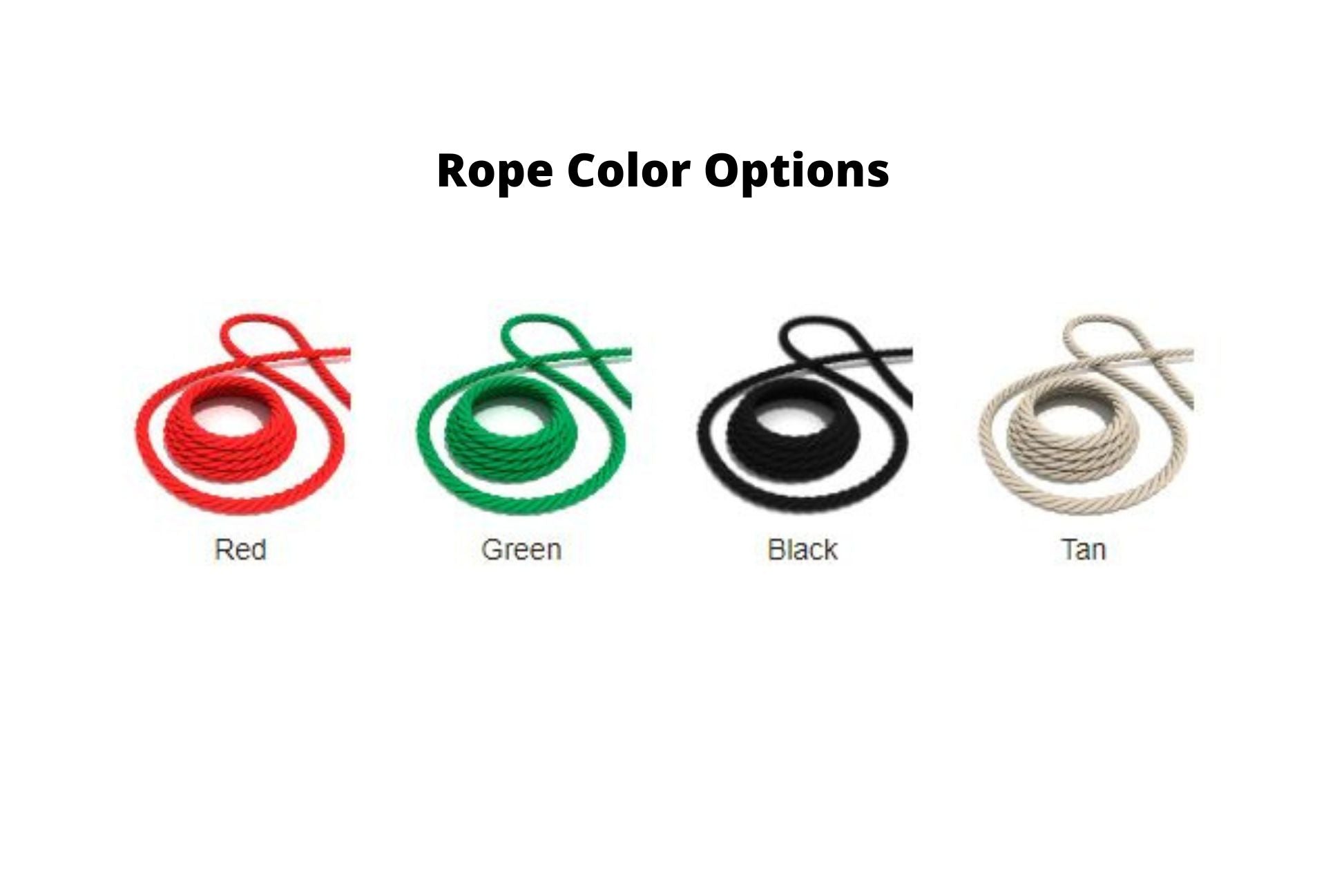 Playground Equipment Rope Color Options