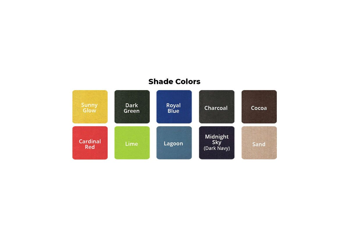 Wold Klass Playgrounds Color swatches labeled with names on a white background
