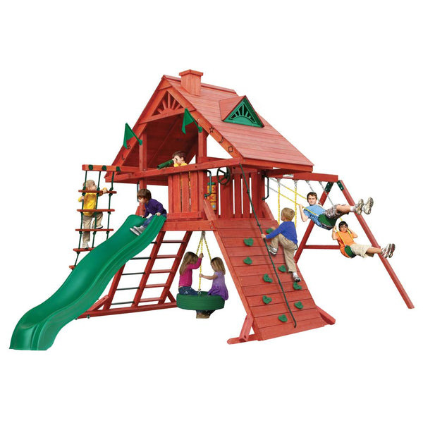Sun Palace I Wooden Swing Set | WillyGoat Playgrounds