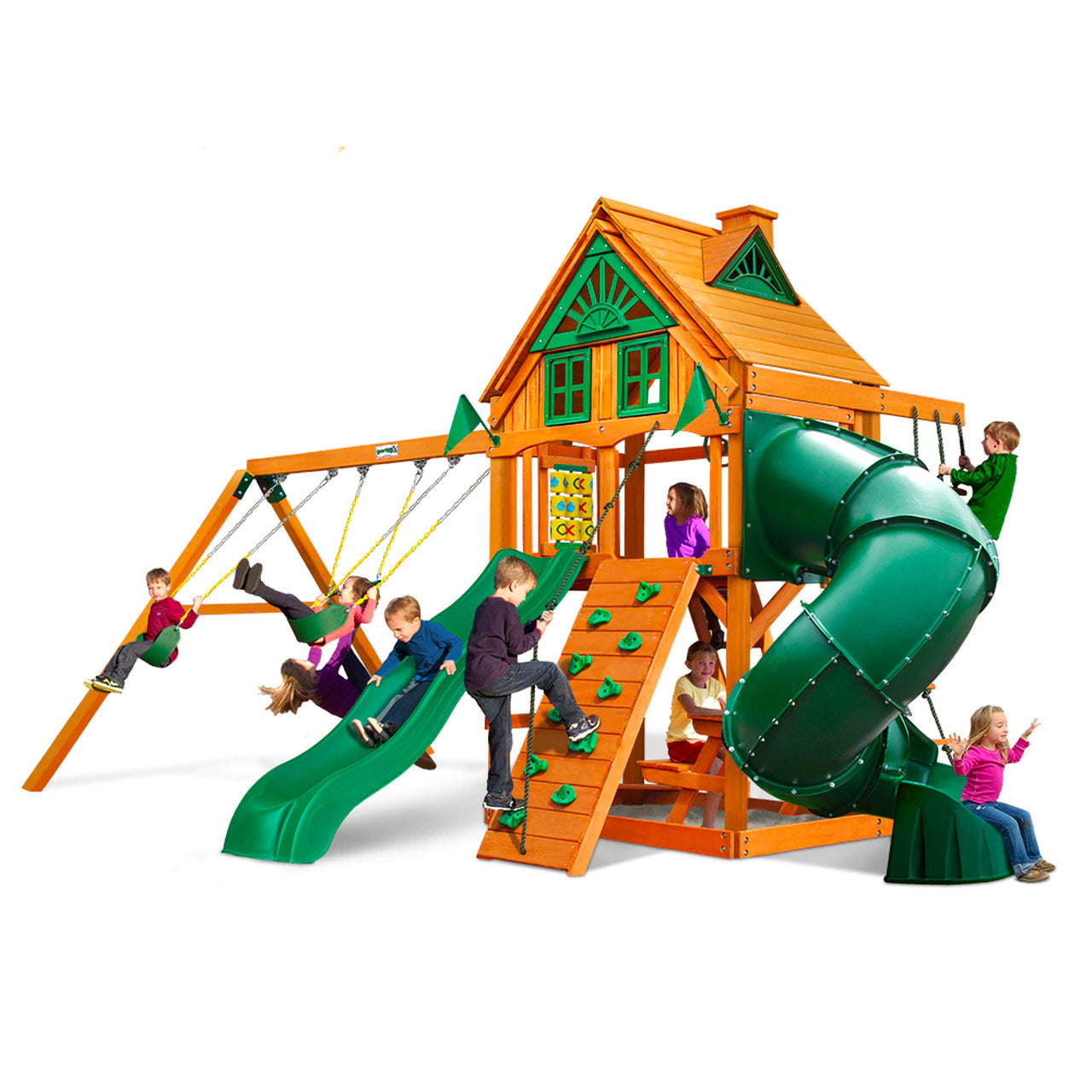 Mountaineer AP Wooden Swing Set | WillyGoat Playground & Park Equipment
