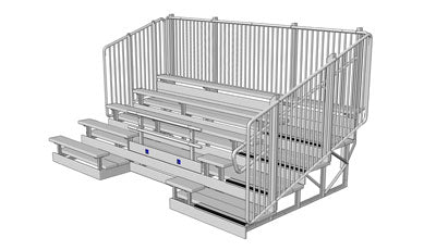 ADA Series Galvanized Steel Frame Bleachers