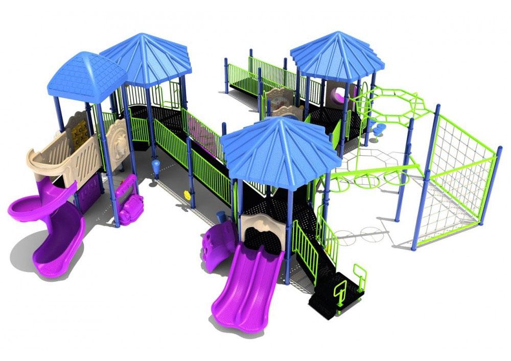 Quaker Mill Fully Accessible Playground - 4.5 Inch Posts