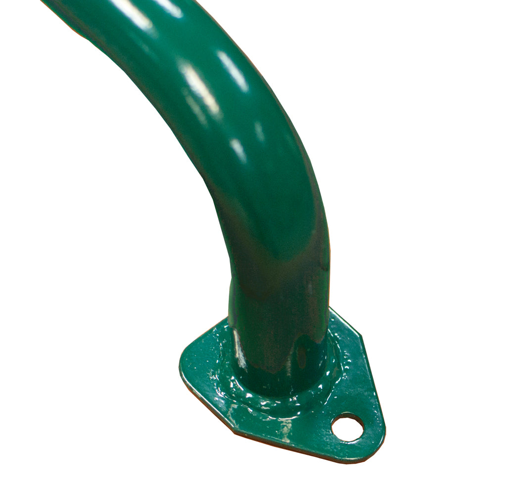 Metal Safety Handrail Coated Green 37 Inch - Set Of 2