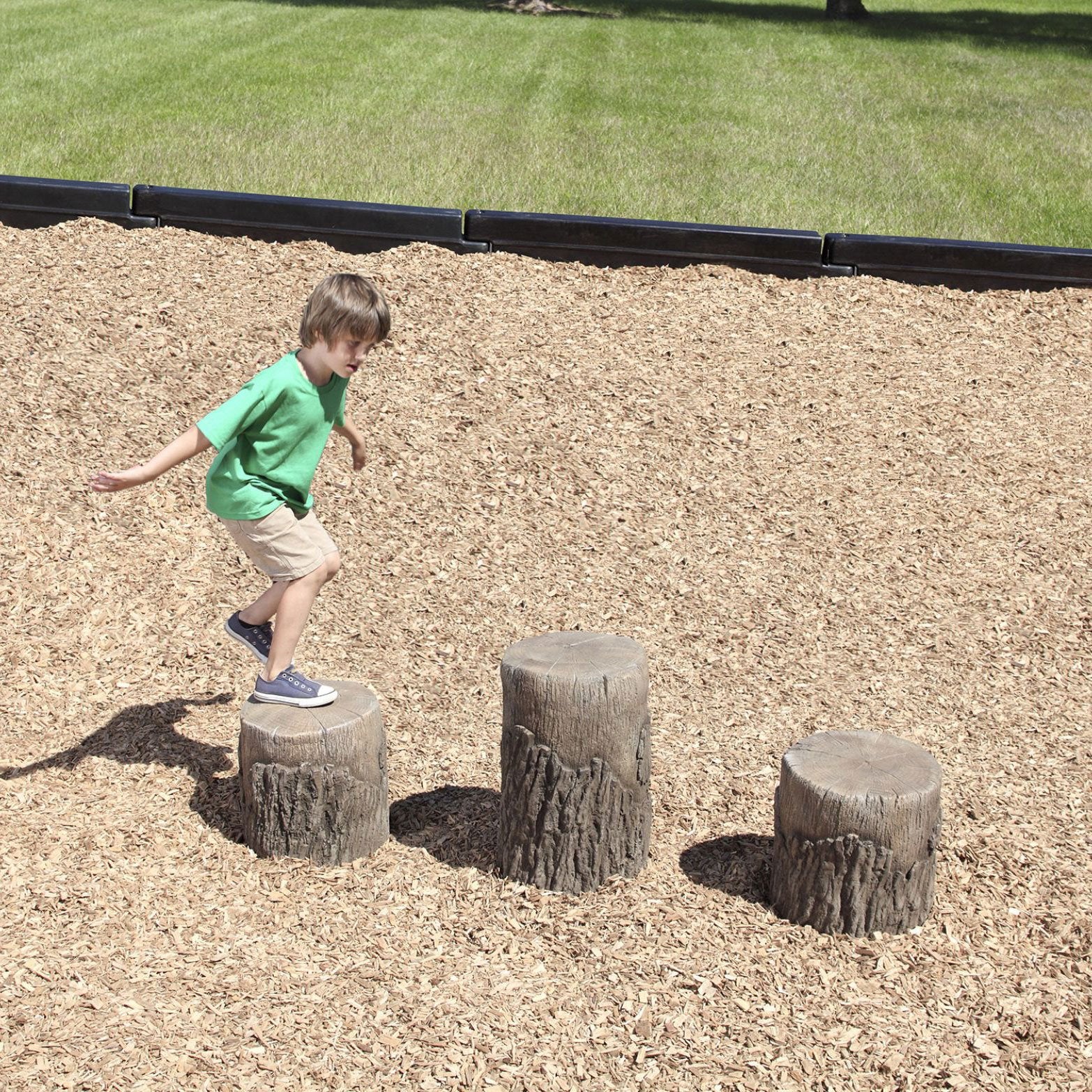 Nature Themed Tree Stump Steppers - Set Of 3