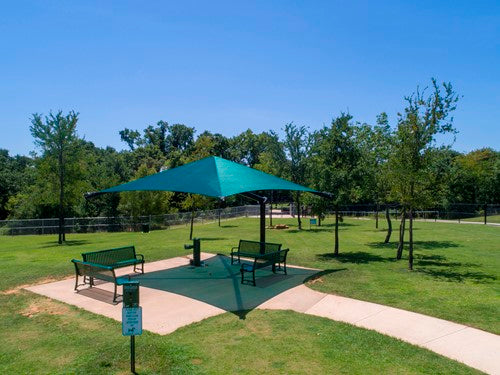 Single Post Pyramid Cantilever Shade Structure | WillyGoat Parks and Playgrounds