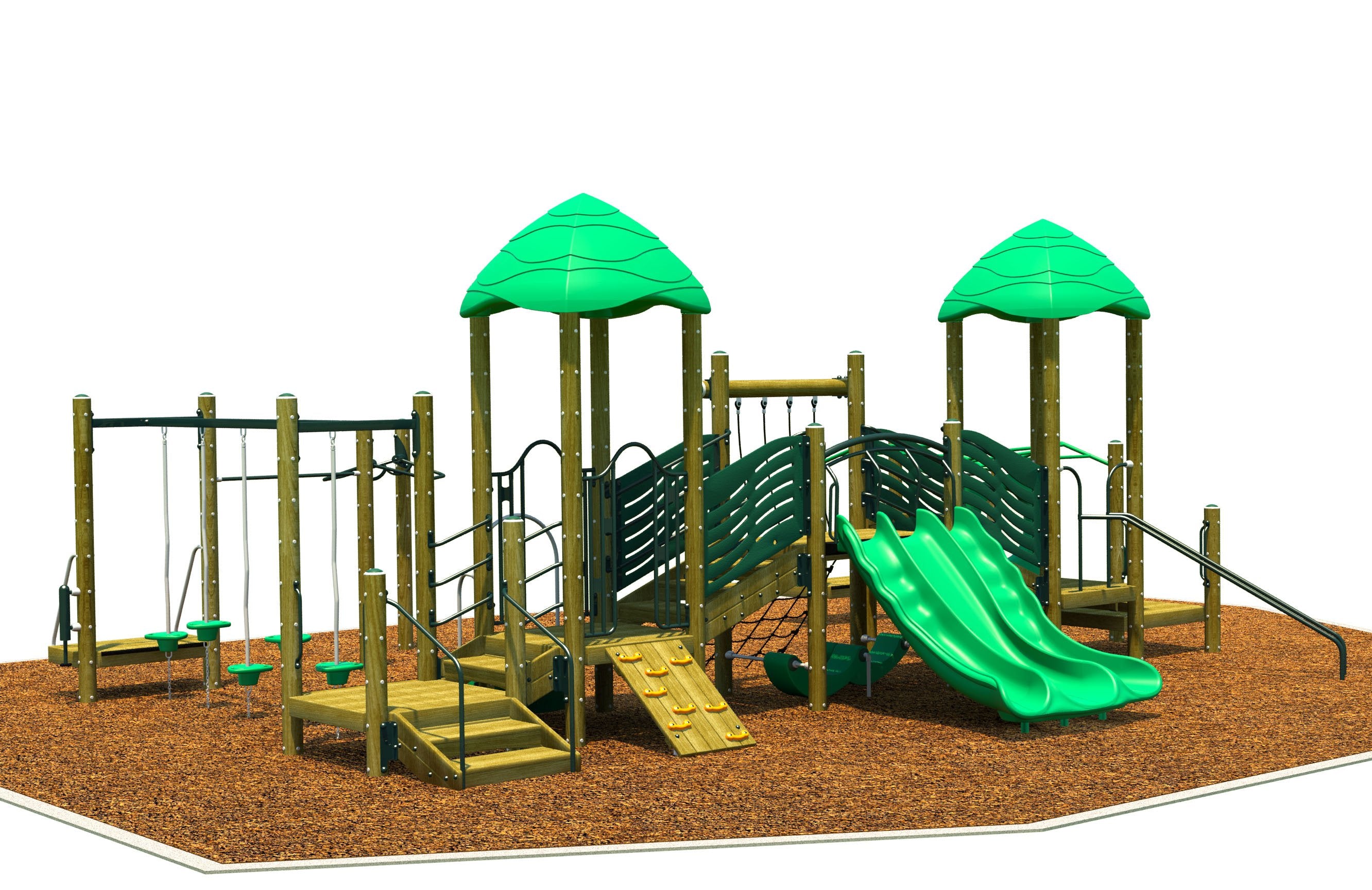 Bridge Station Play System Playground | WillyGoat Playground Equipment