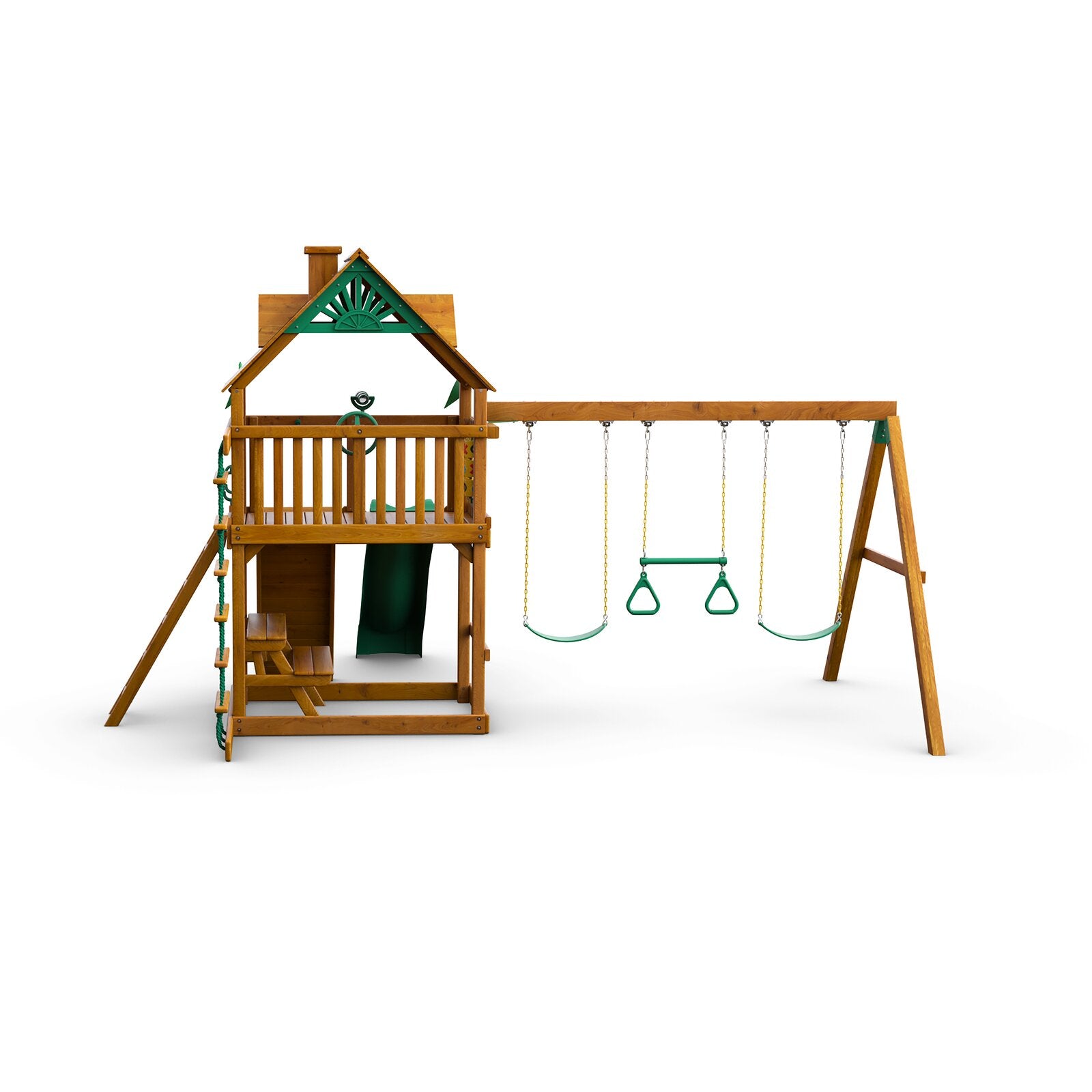 The Hardy Tree　Stagdale Part 1　フレシキ・バッジ付 Chateau AP Wooden Swing Set | WillyGoat Playgrounds
