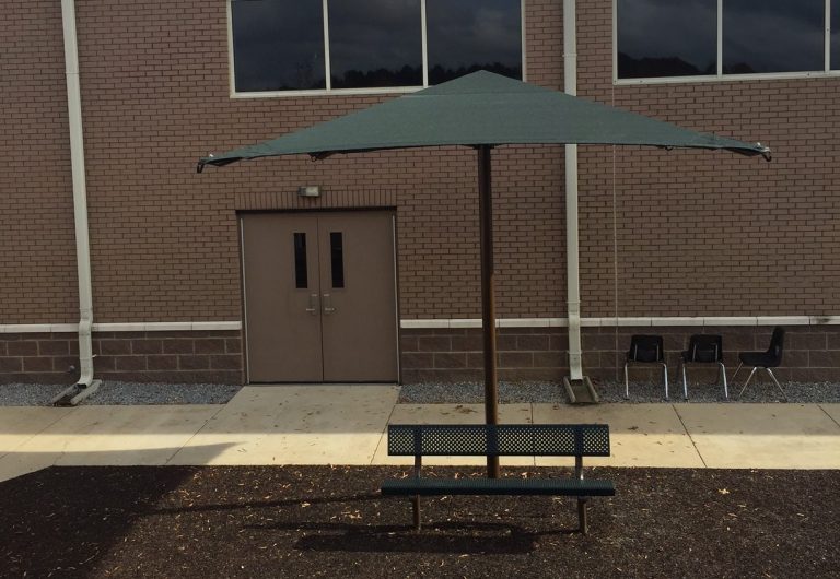 Center Post Square Umbrella Shade
