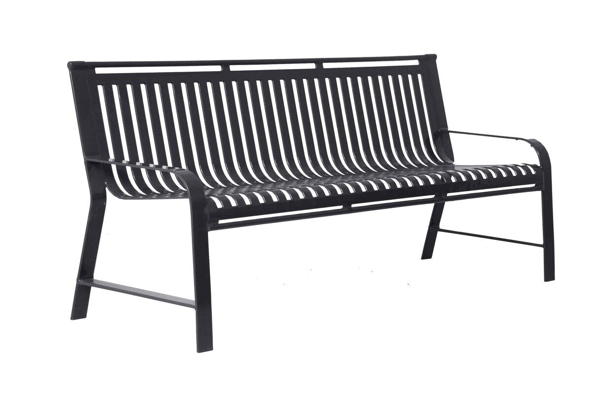 Oxford Bench with Back | WillyGoat Playground & Park Equipment