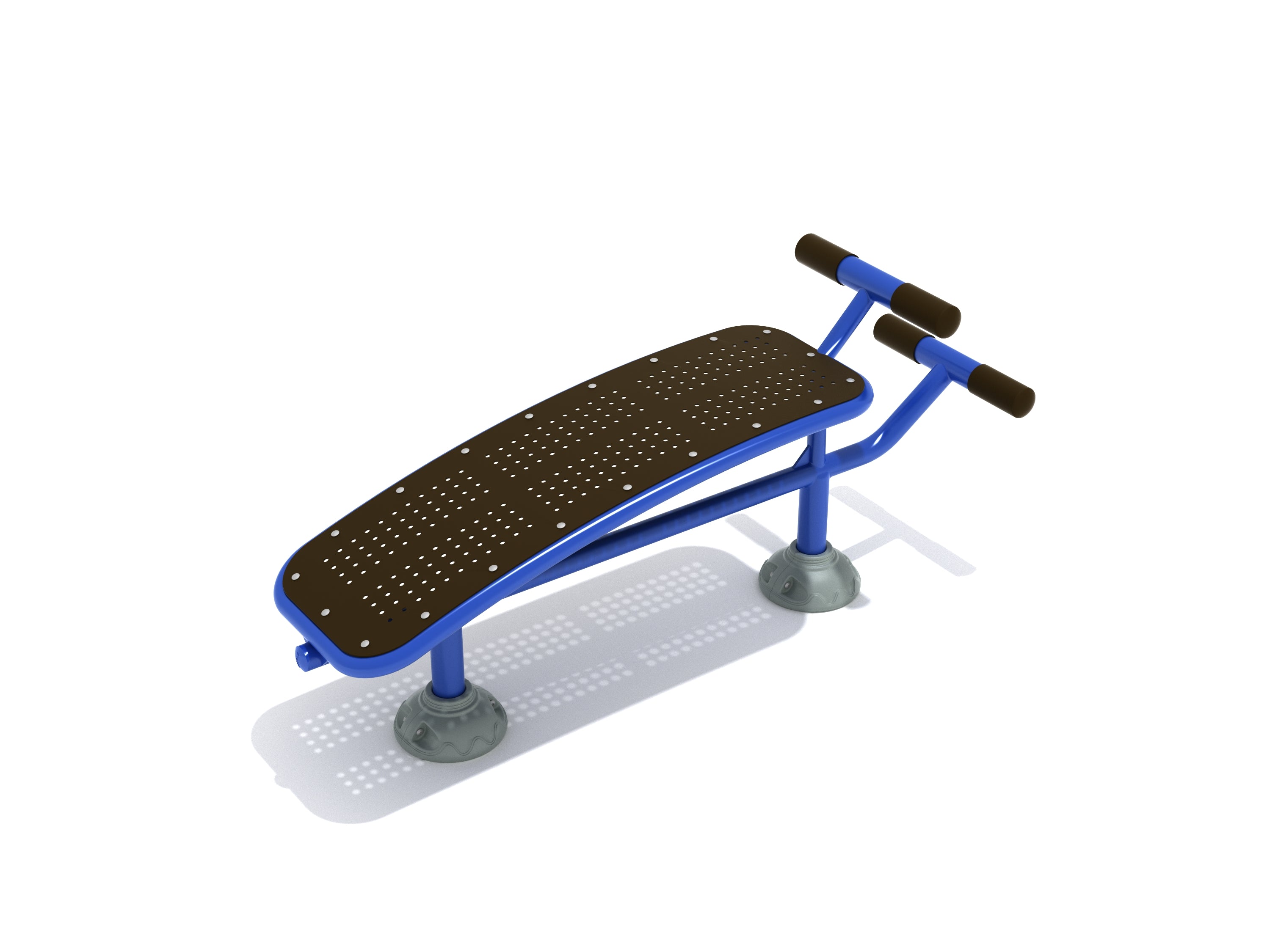 Single Station Sit Up Bench Top Side View
