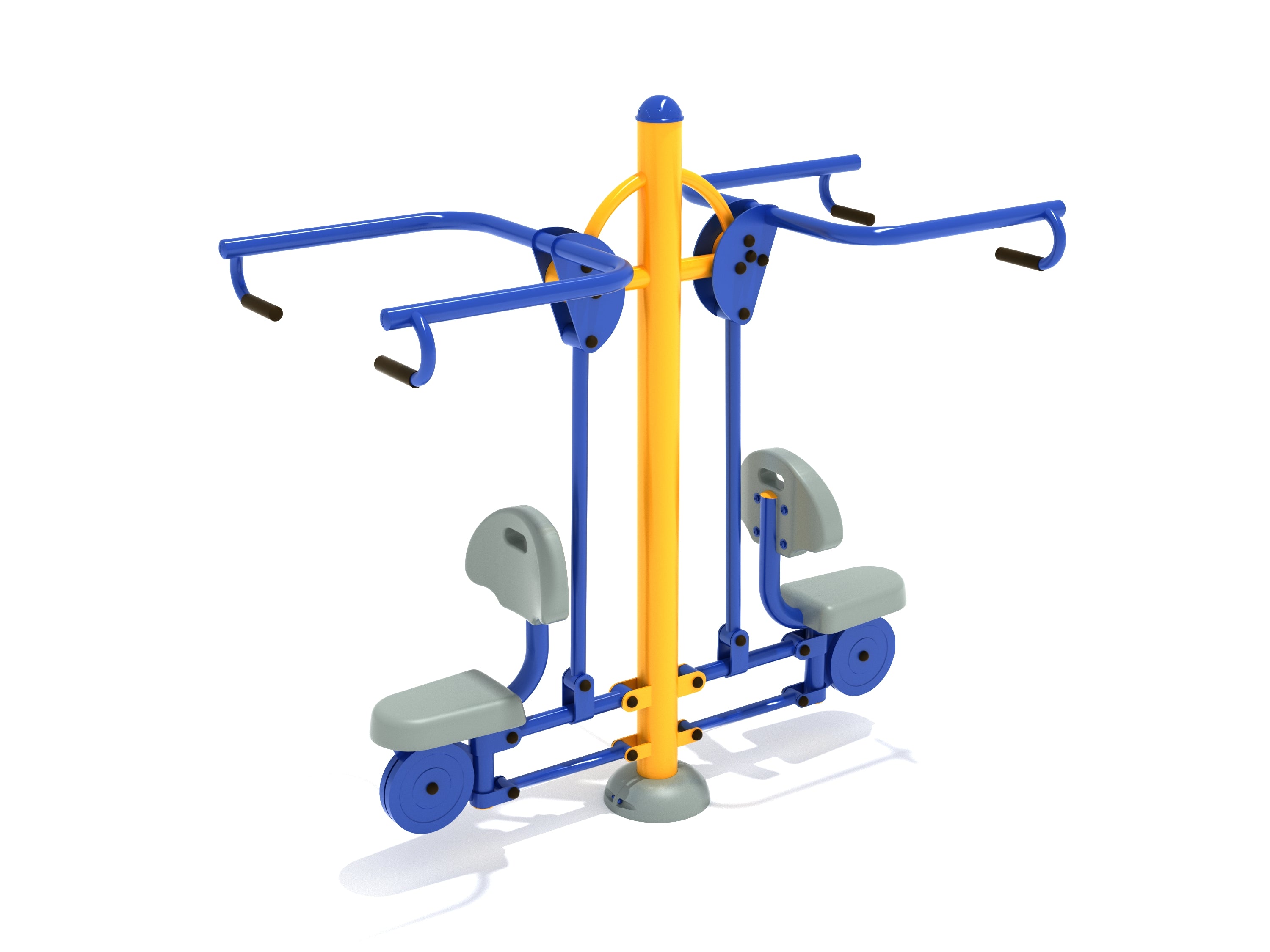 Double Station Lat Pulldown Primary Colors