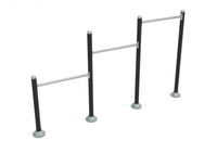 Sub-Collection image Triple Station Inclined Chin-Up Bars | WillyGoat Playground & Park Equipment