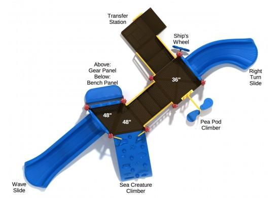 Grand Cove Play System Top View With Parts