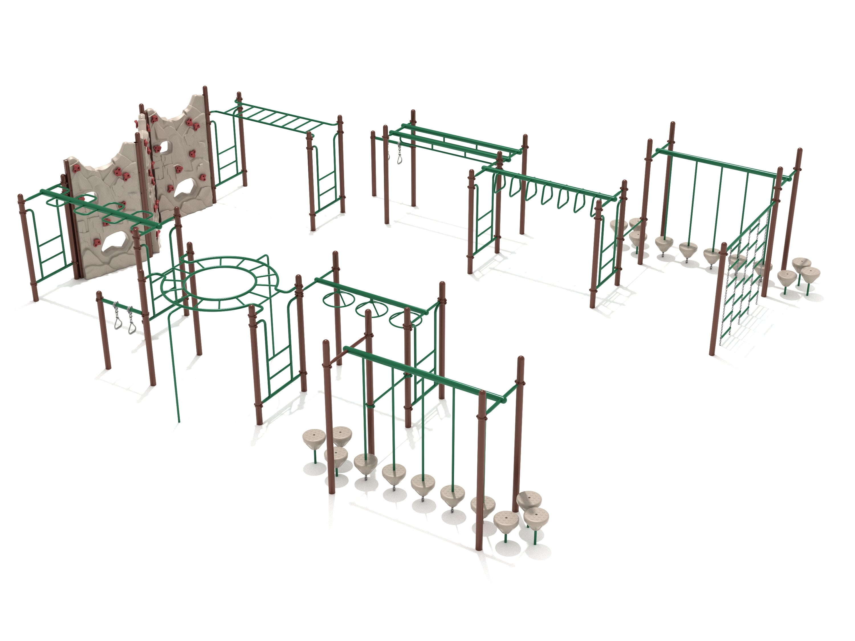 Rotonda Fitness Course Playground Neutral Colors