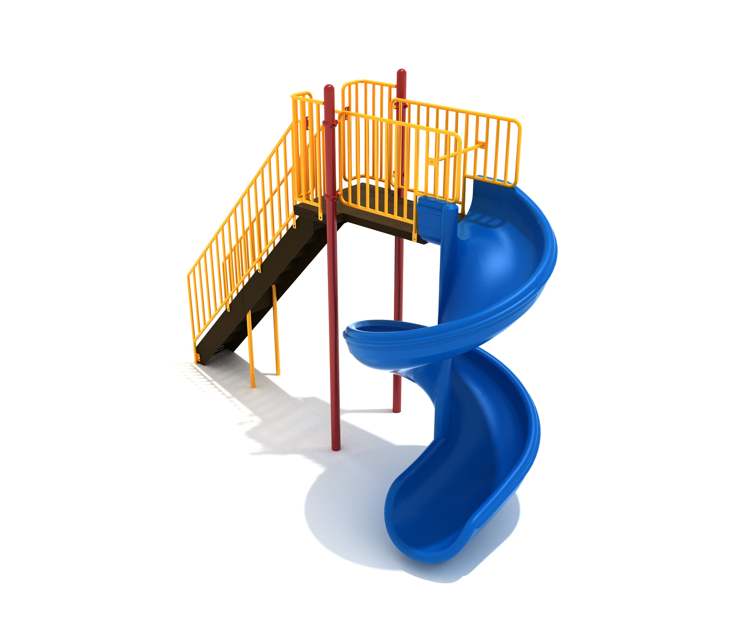 Spiral Slide 8 Foot Deck | WillyGoat Playgrounds