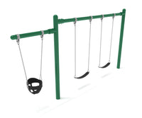 Sub-Collection image Cantilever Swing With Two Belts And One Bucket - Rainforest Green Color