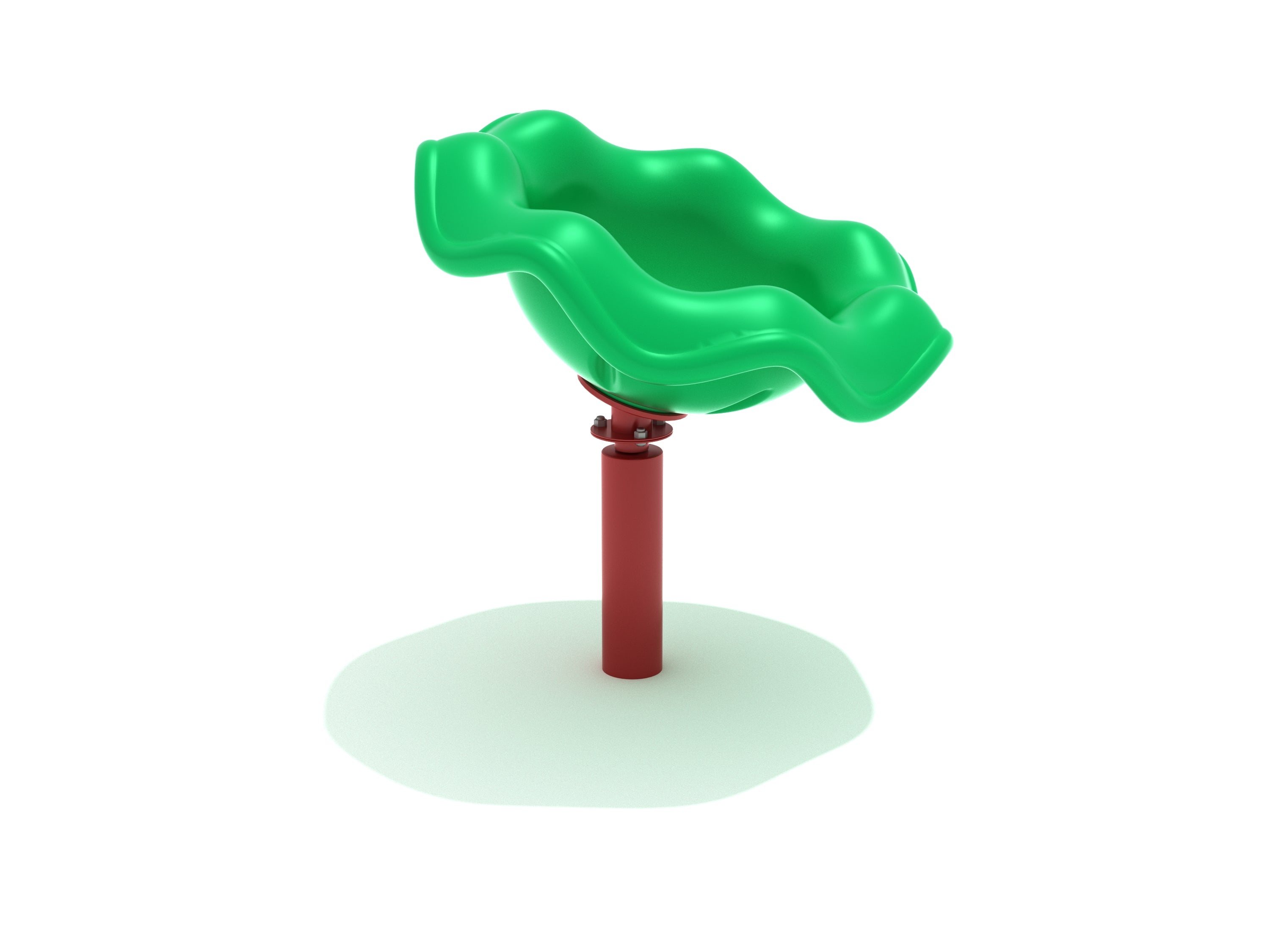 Sit N Spin Freestanding Play Event | Lime Green and Brick Red