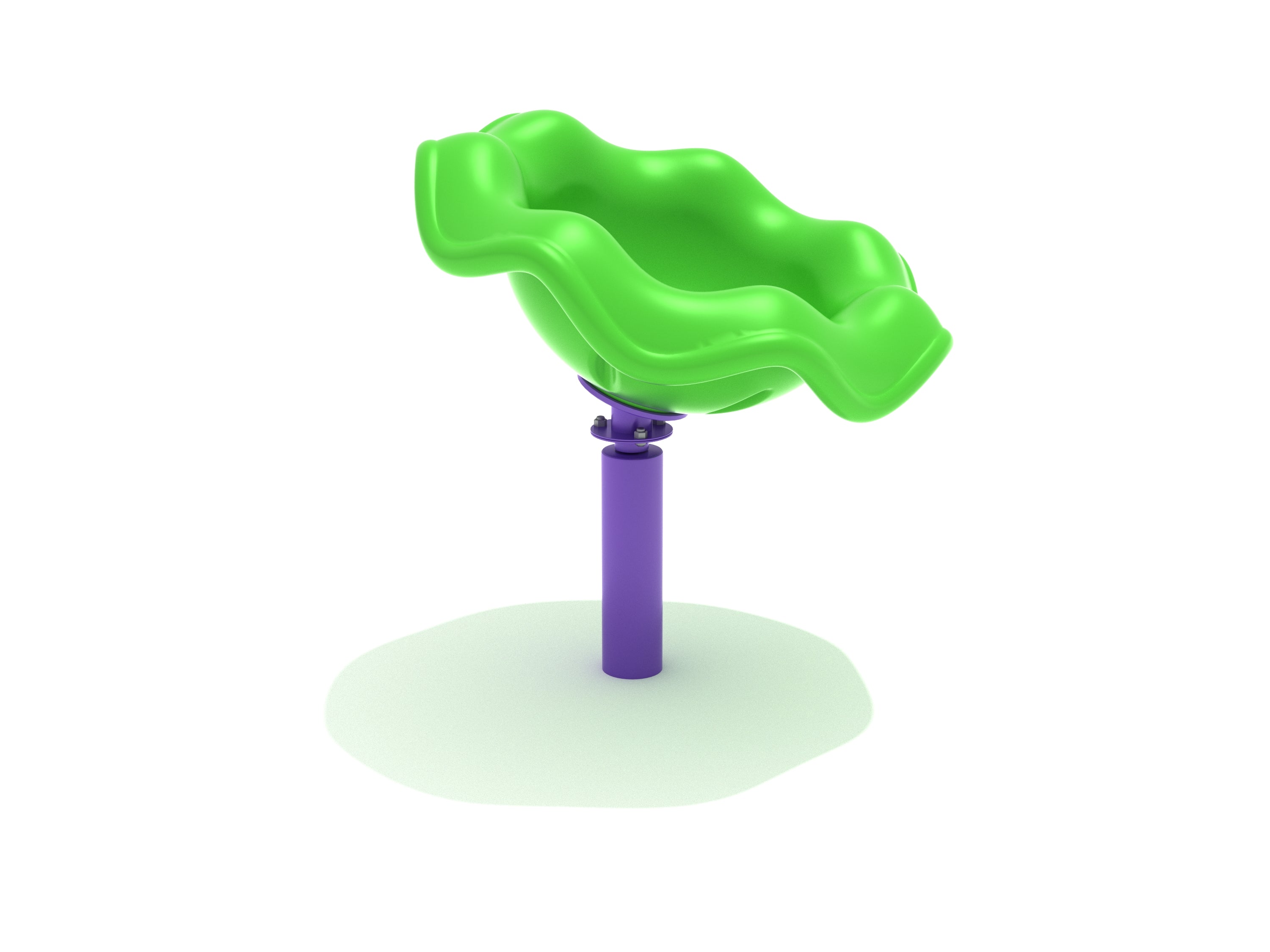 Sit N Spin Freestanding Play Event | Primary Green and Purple