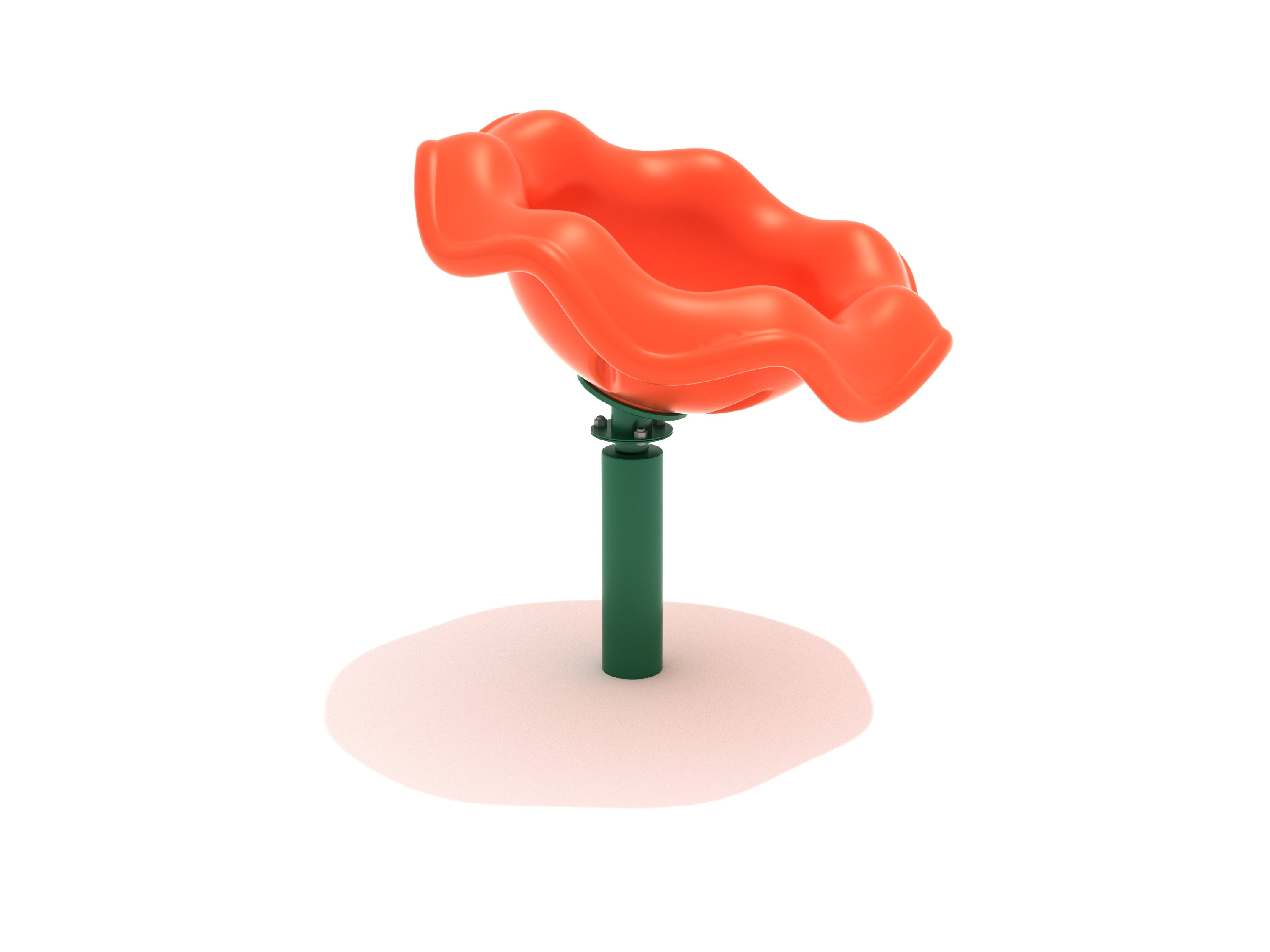 Sit N Spin Freestanding Play Event | Terra Cotta and Rainforest Green