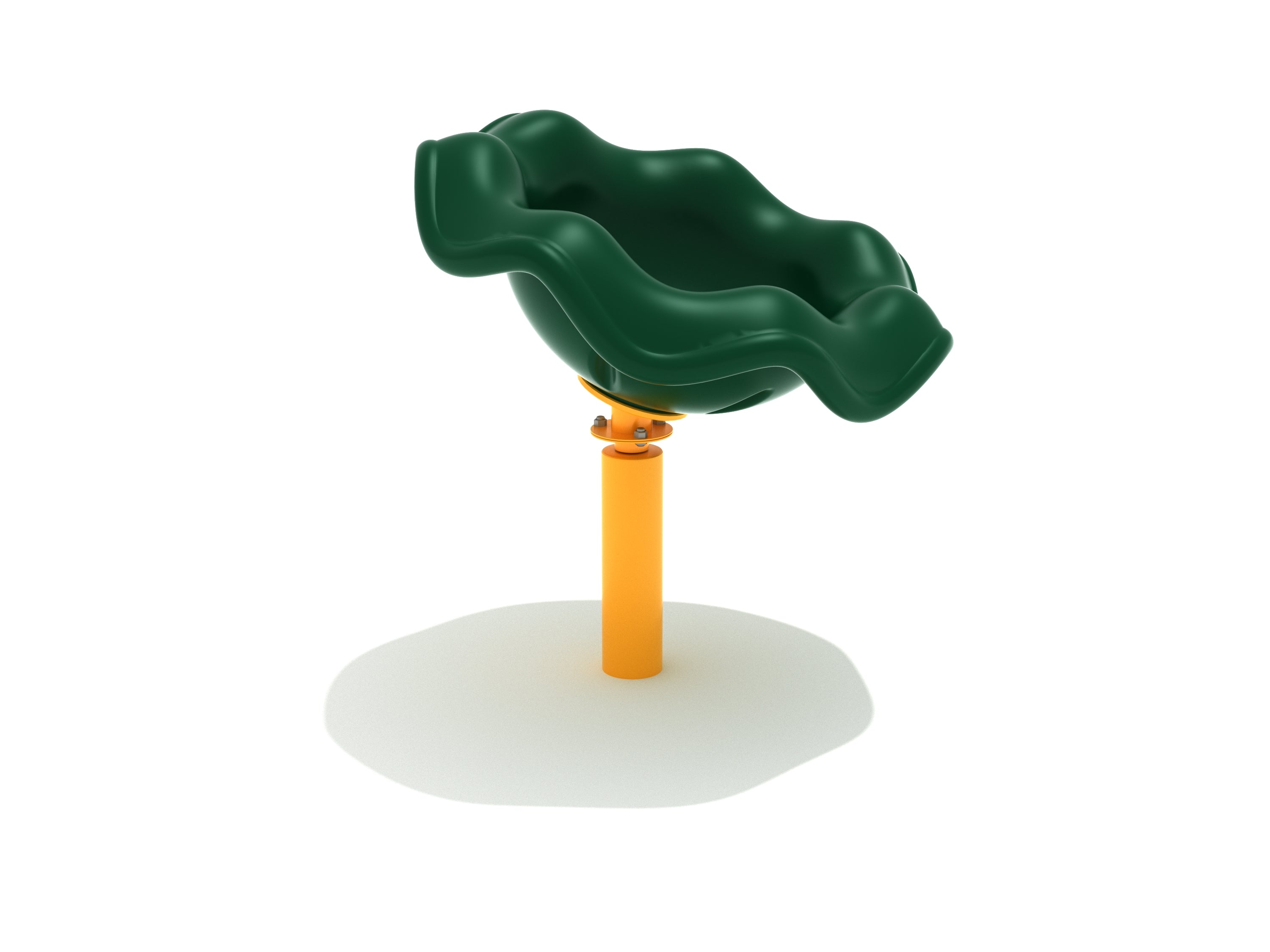 Sit N Spin Freestanding Play Event | Rainforest Green and Sunglow Yellow