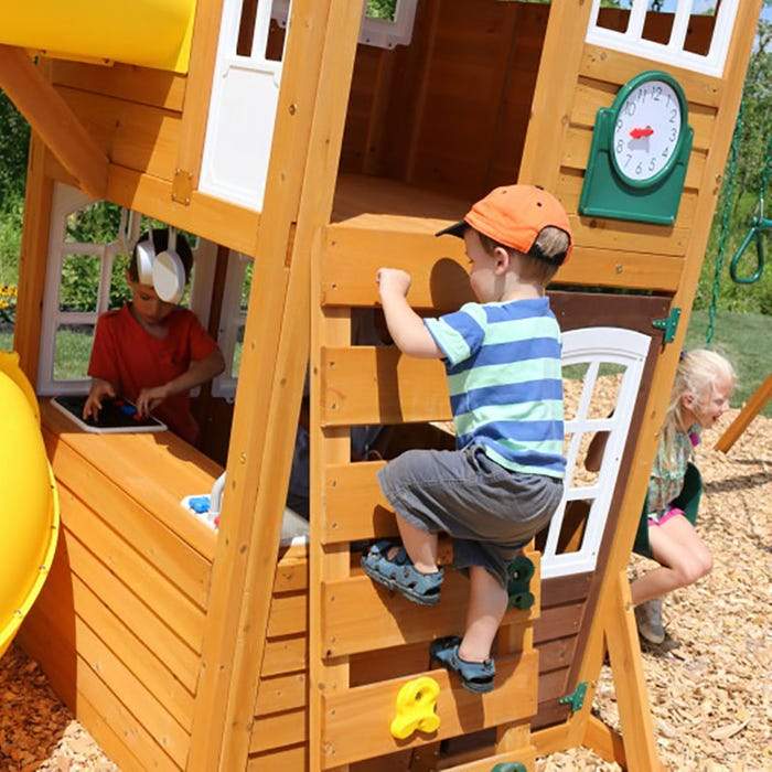 Creston Lodge Wooden Swing Set WillyGoat Playgrounds