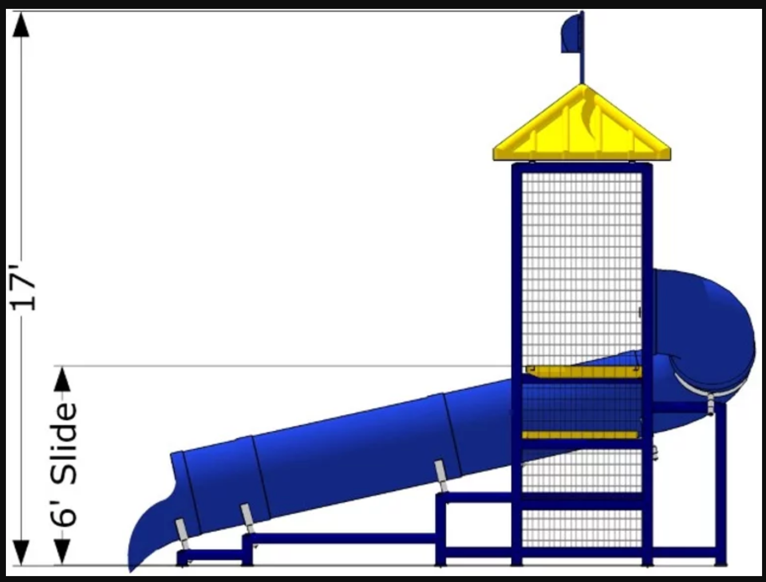 Commercial Water Slide 104 | WillyGoat Playground & Park Equipment
