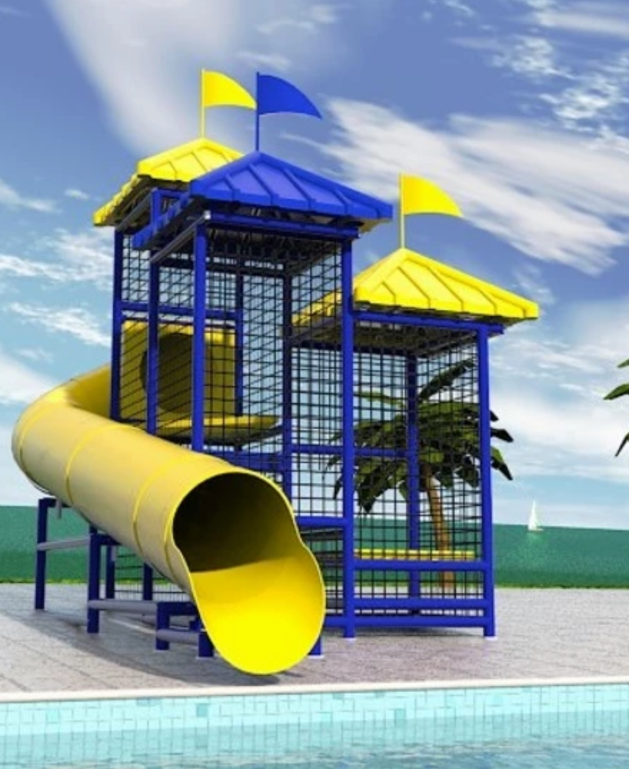 Commercial Water Slide 105 | WillyGoat Playground & Park Equipment