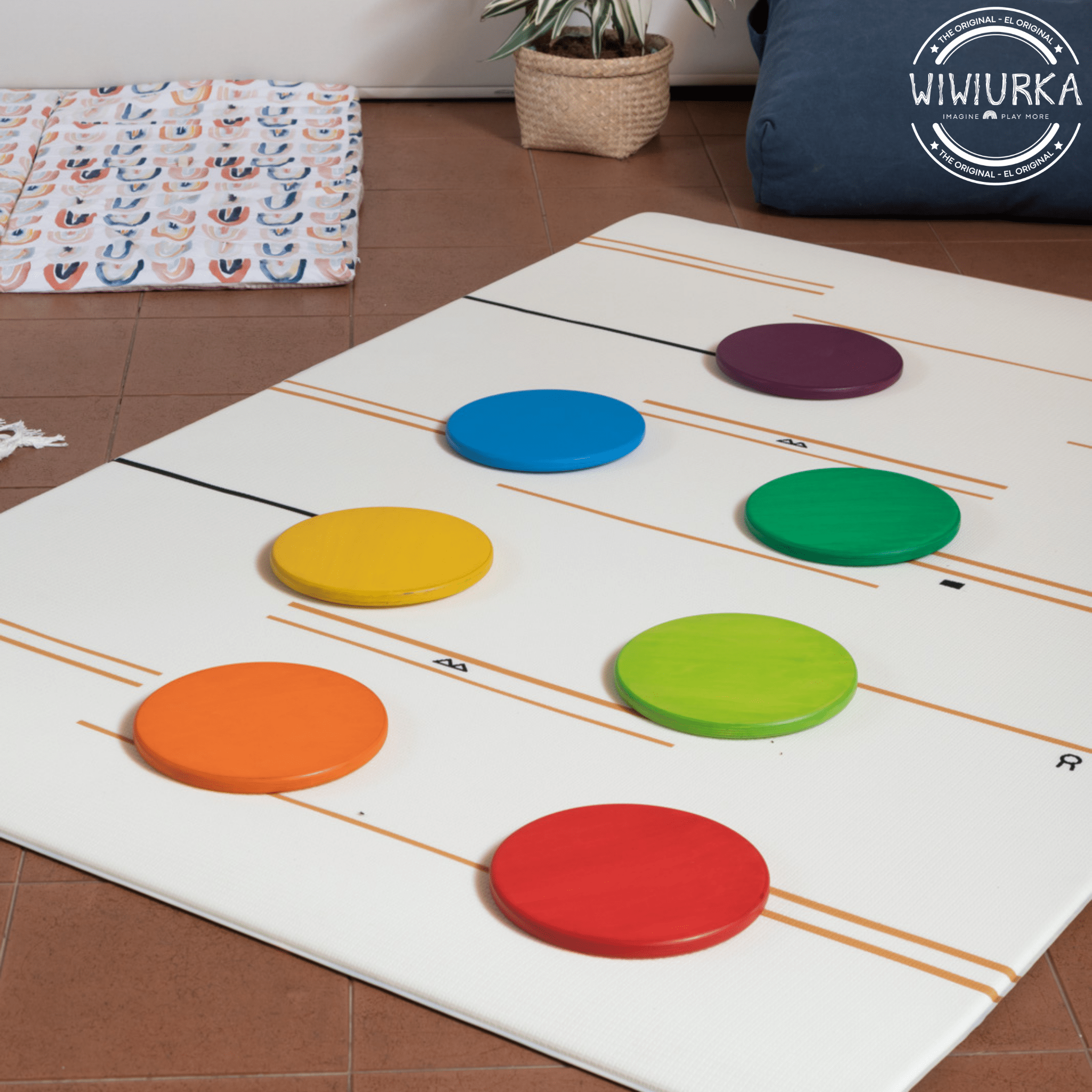 Multi-Color Floor Spot Markers for Kids, Balance & Coordination Skills  Development Toys