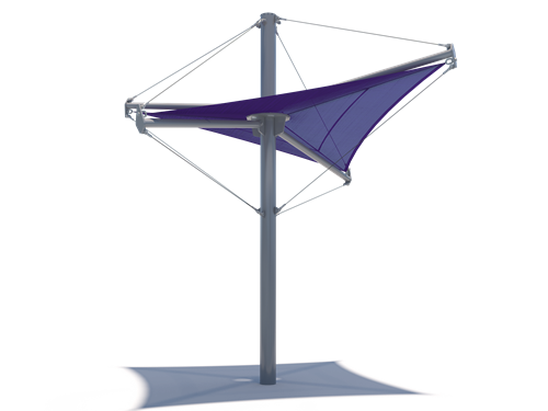 Aurora Single Post Shade Structure | WillyGoat Parks and Playgrounds