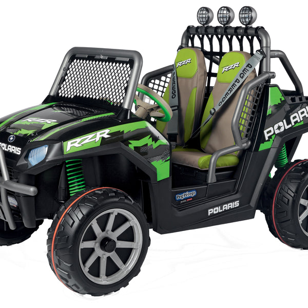 polaris ranger rzr peg perego 24v Polaris Ranger RZR Green Shadow 24-Volt Ride On Vehicle