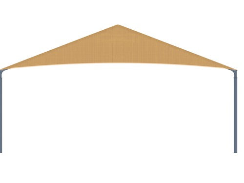 Hip Roof Shade Structure with 4 Posts and 10 Foot Entry