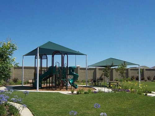 Triangle Shade Structure with 3 Posts